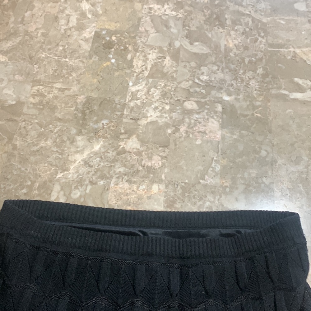 Missoni Women's Black Knit Skirt Scalloped Bottom Size 46/Large R113 - Picture 7 of 14
